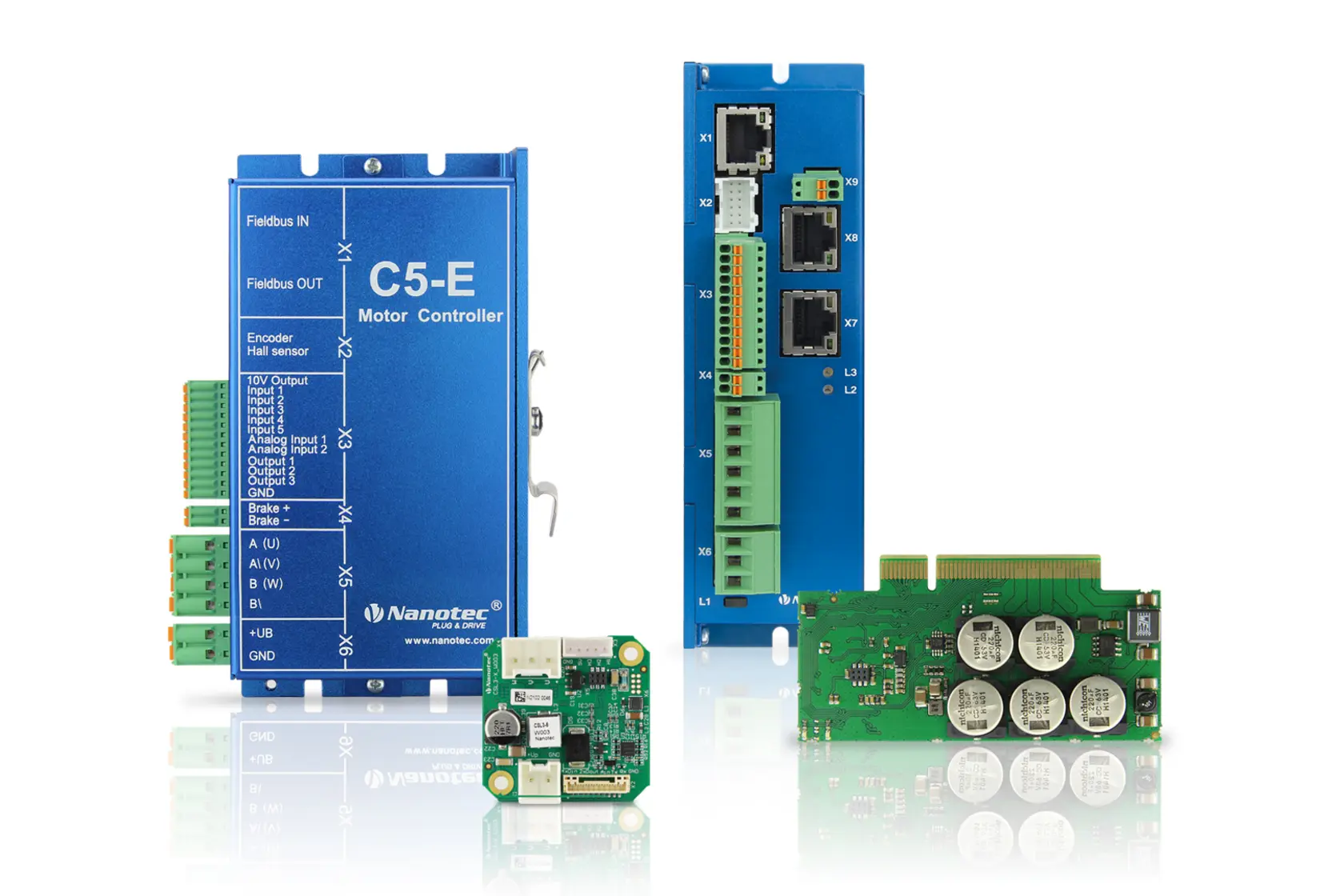 Nanotec controllers / drives for stepper & brushless dc motors: Precise position, speed and torque control. → Choose the optimal match for your application now! 