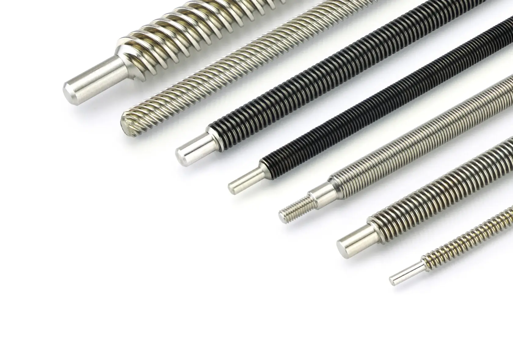 Stepper motor leadscrews with trapezoidal or ACME thread